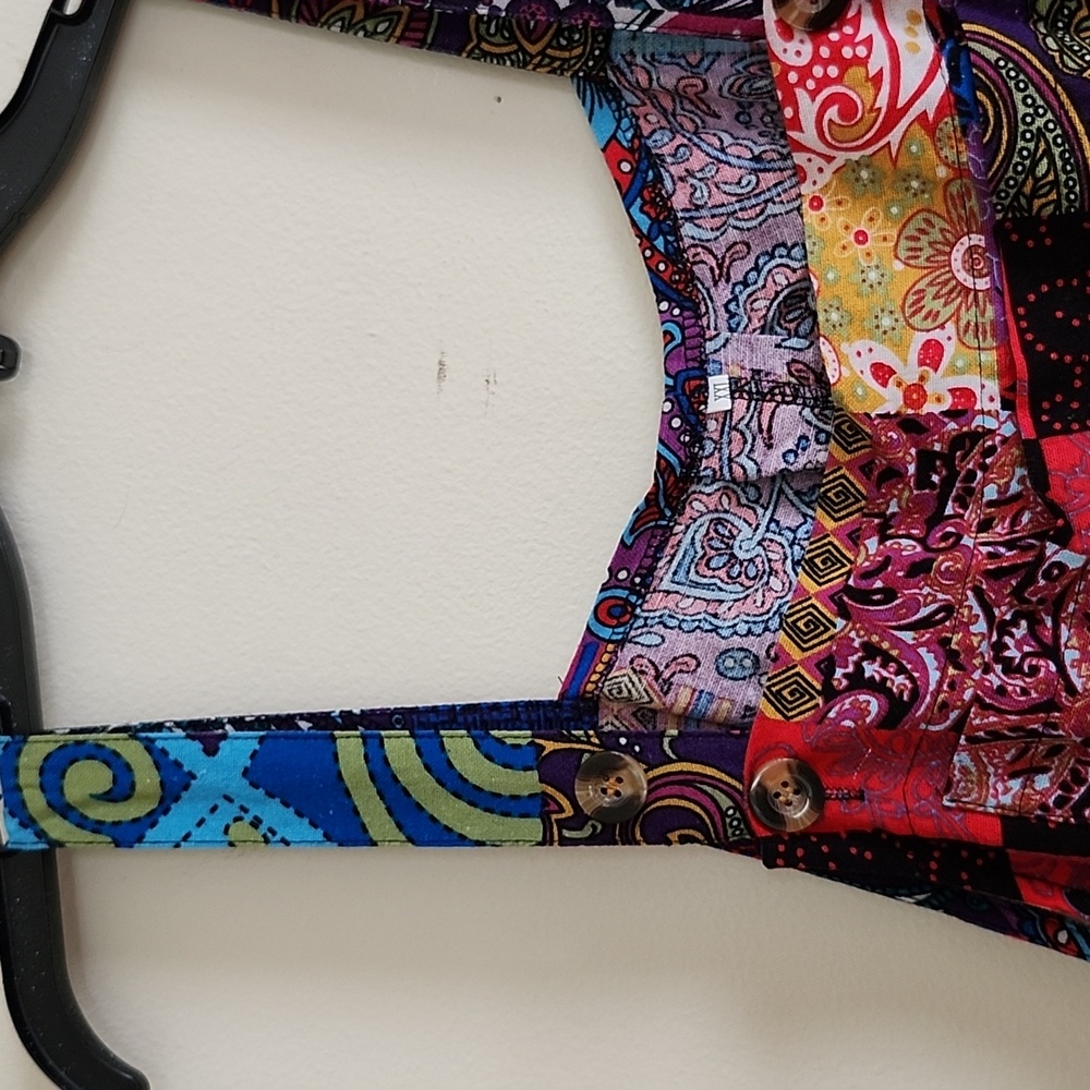 Amazon Colorful Patchwork Ankle Length Cropped Ov… - image 6